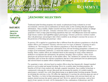 Tablet Screenshot of genomics.cimmyt.org